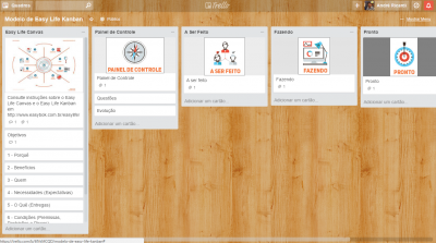 Modelo Easy Life Kanban no Trello
